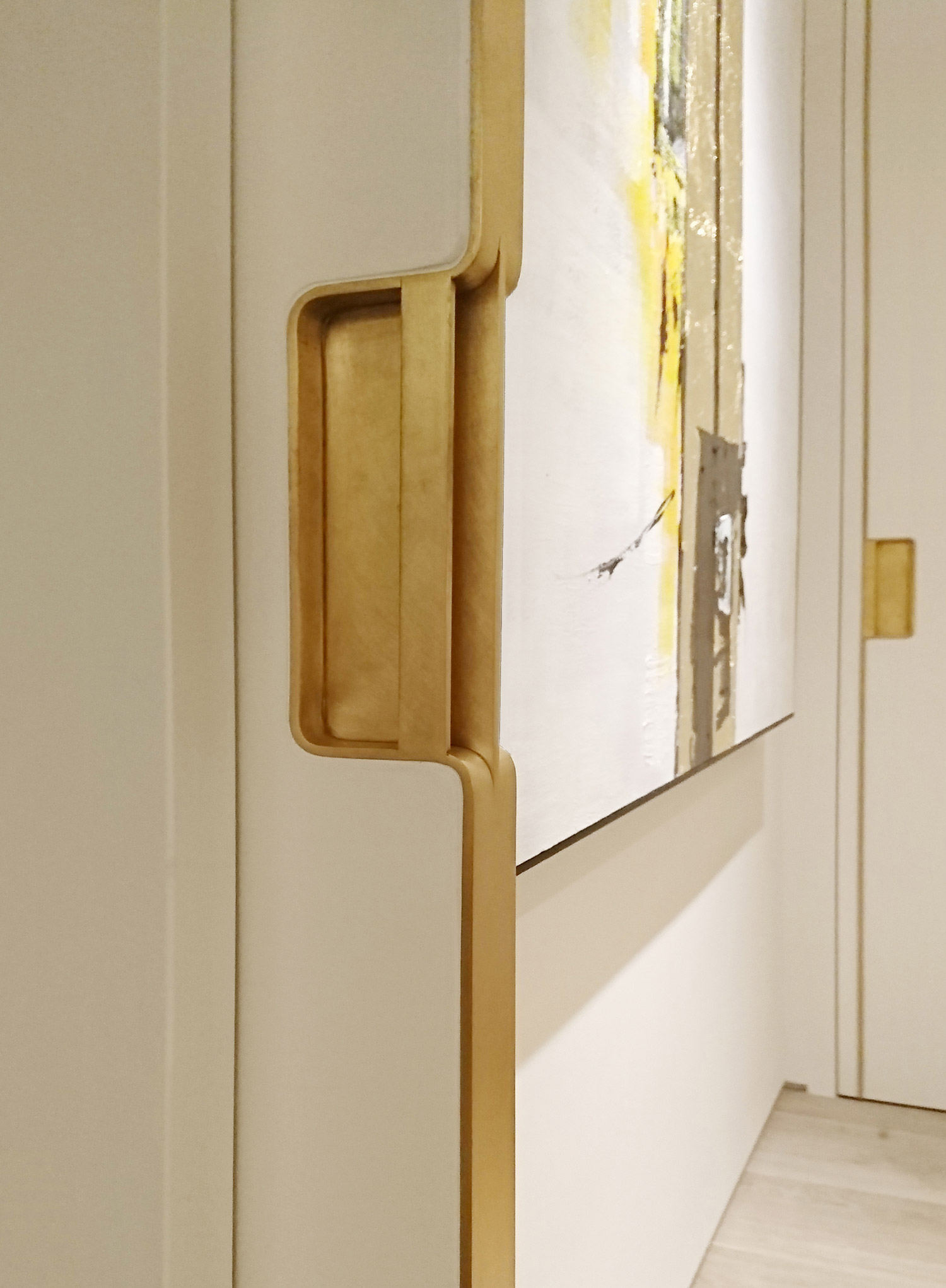 Brass door handles by Fennite metalworks